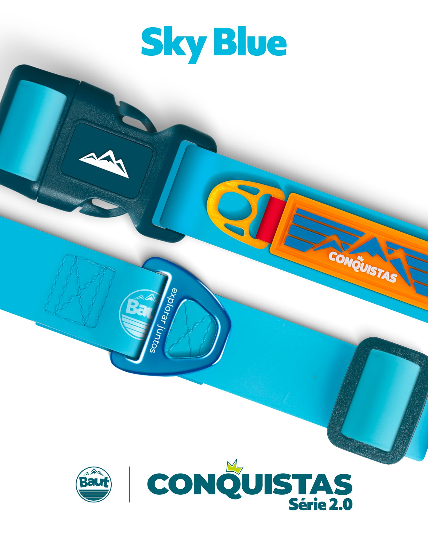 Coleira CONQUISTAS® Série 2.0 Sky Blue