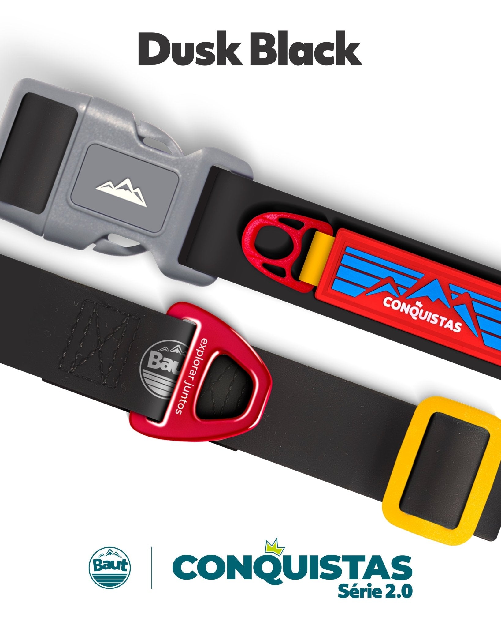 Coleira CONQUISTAS® Série 2.0 Dusk Black - Baut